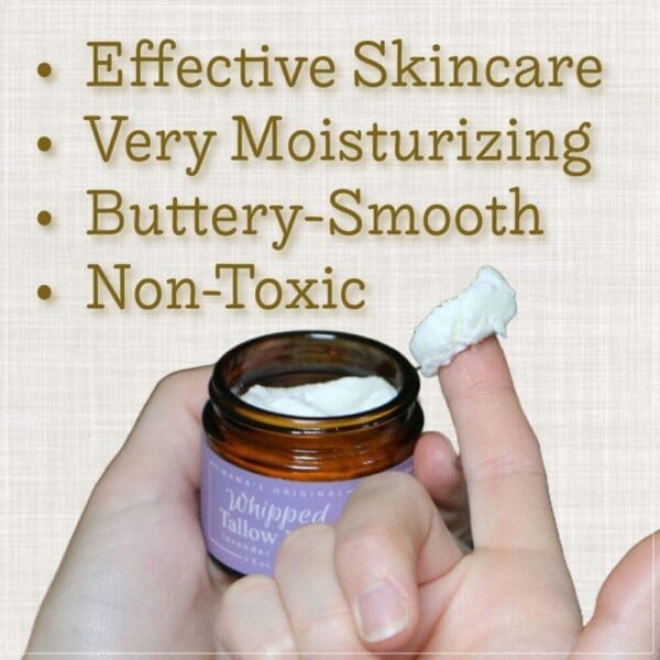 Handmade Whipped Tallow Balm - Naturally Nourishing Skincare - Effective Skincare Very Moisturizing Buttery-Smooth & Non-Toxic