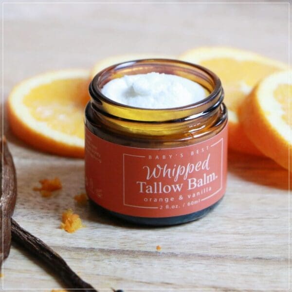 Handmade Whipped Tallow Balm - Orange & Vanilla